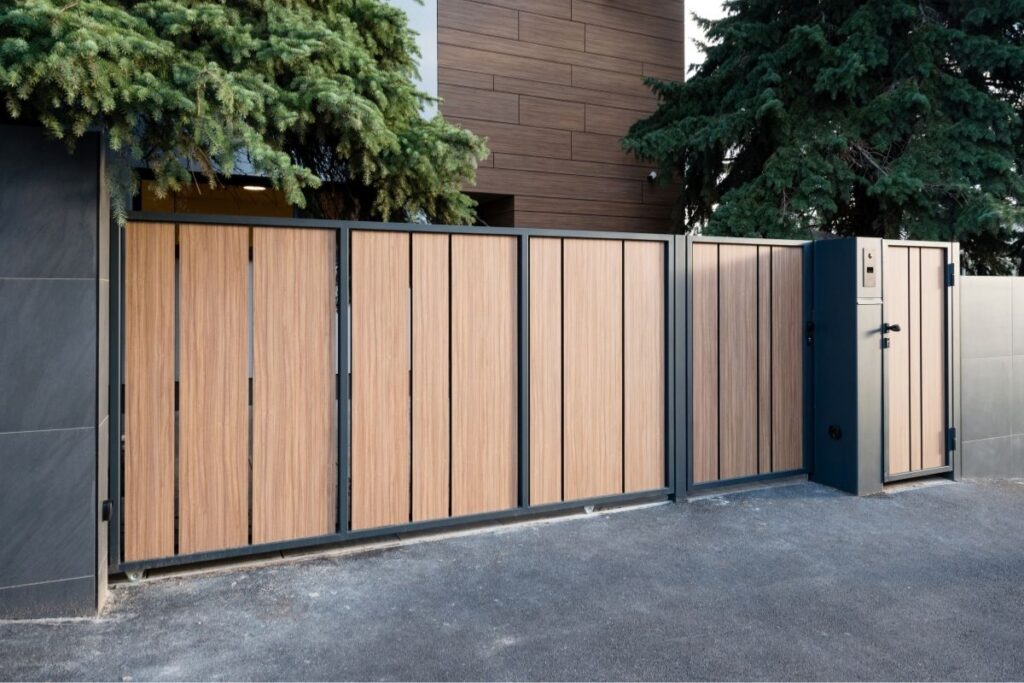 Automated gate installation residential property nand housing estate — IGB Systems, gate engineers nHertfordshire and South East England